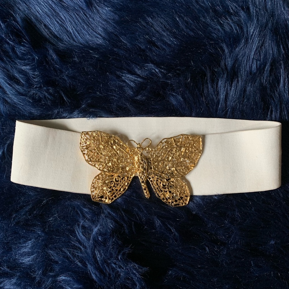 Bebe Butterly Clasp Stretch Belt
